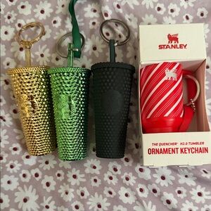 SALE! Starbucks Gold, Green, and Black Studded Tumblers